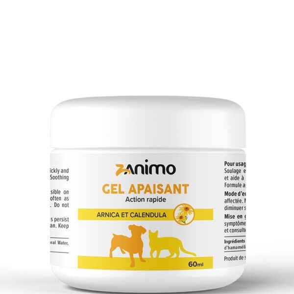Zanimo - Gel apaisant cutané Aloès et arnica | Chat et chien - 60ml