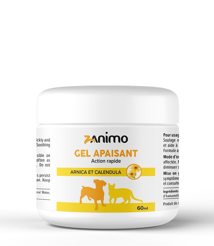 Zanimo - Gel apaisant cutané Aloès et arnica | Chat et chien - 60ml