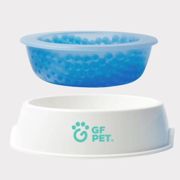 Gf Pet - Bol refroidissant | Bleu et blanc - 450ml