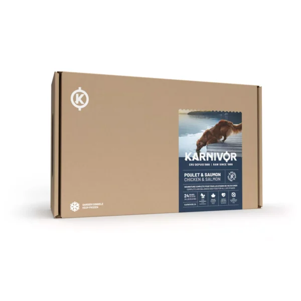 Karnivor - Nourriture crue pour chien | Poulet et saumon 24lbs PRODUIT DISCONTINUÉ