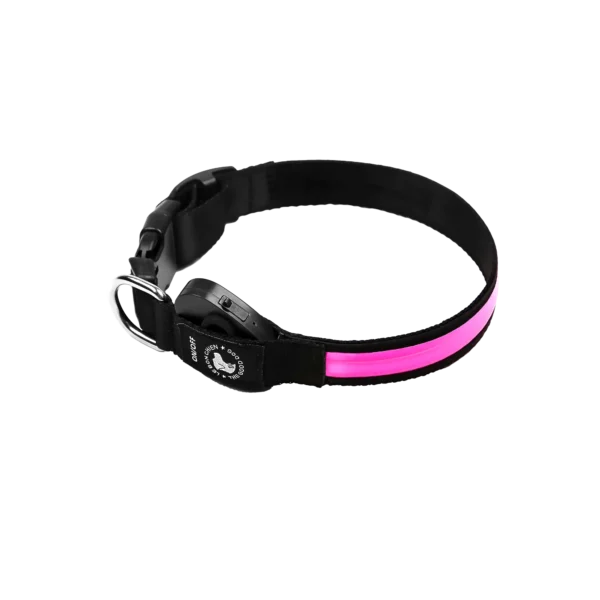 Le Bon Chien - Collier lumineux DEL pour chiens | Très petit - Rose