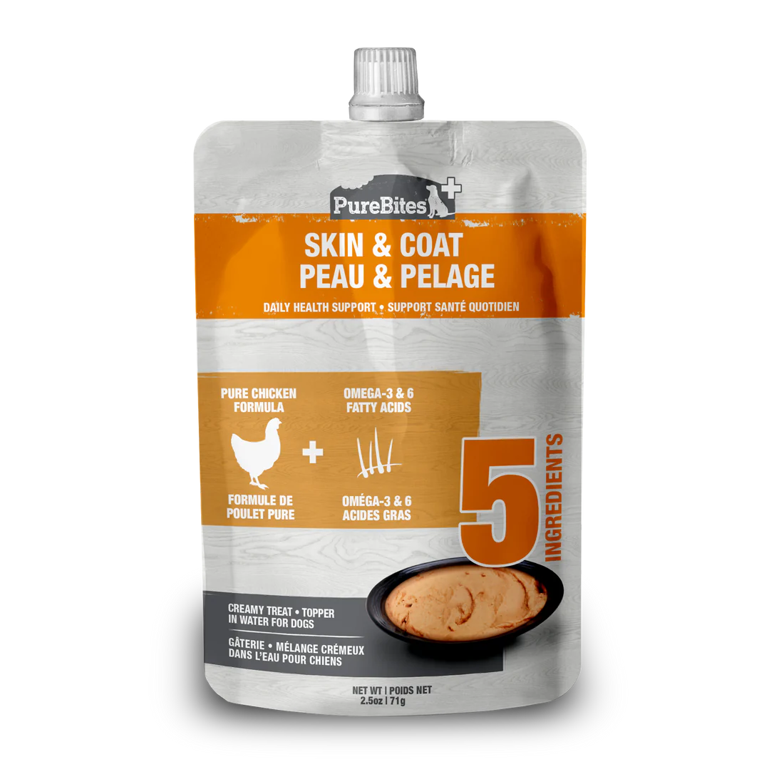 PureBites - Cremeux pour chien | Peau et pelage - 71g