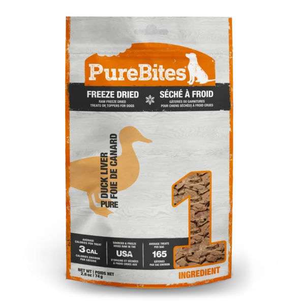 PureBites - Gâteries séchées à froid pour pour chien | Foie de canard - 74g