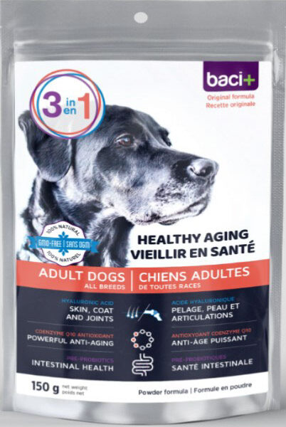 Baci+ 3 en 1 pour chien - Vieillir en santé 150g