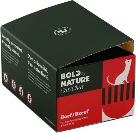 Bold by Nature - Nourriture crue pour chat - 3lbs
