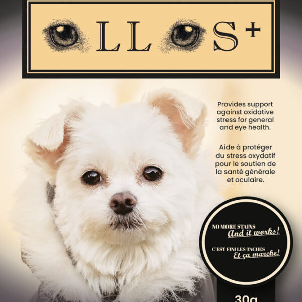 Ollos - Éliminateurs de tâches de larmes pour chien | Canneberge et bleuets