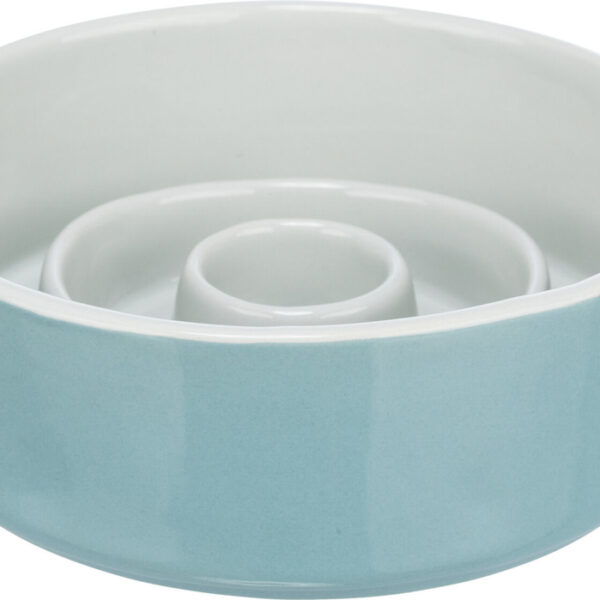 Trixie - Bol ralentisseur en céramique pour chien | Bleu - 17 cm
