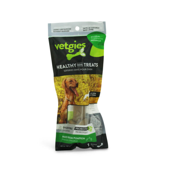 Vetgies - Os noué végétarien à base de citrouille | Grand chien - pqt 1