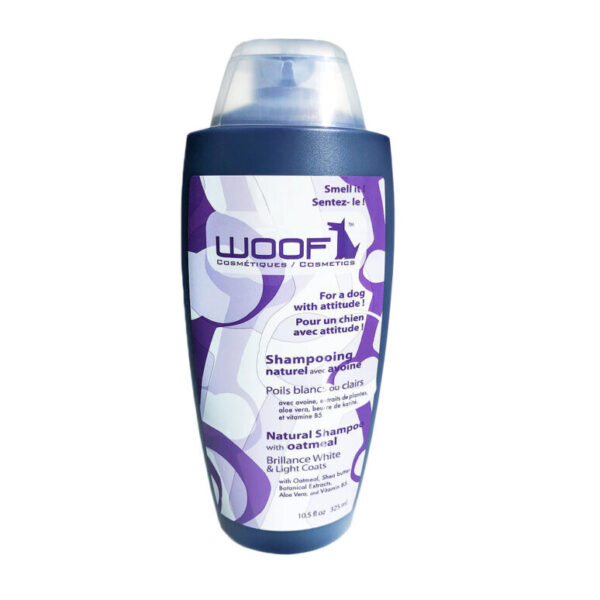 Woof - Shampoing mauve pour poils blancs | 325ml