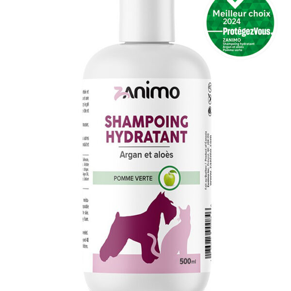 Zanimo - Shampoing Hydratant | Chat et chien - Argan, aloès et pomme