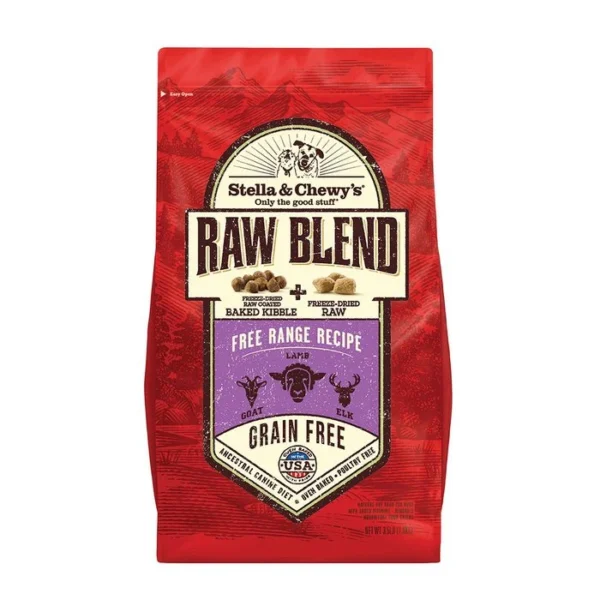 Stella & Chewy's - Raw Blend - Nourriture pour chien - Free Range | Agneau, Wapiti et Chèvre - 22 lbs