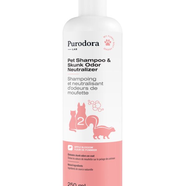 Purodora Lab, Shampoing Neutralisant D'odeurs De Moufette 250ml