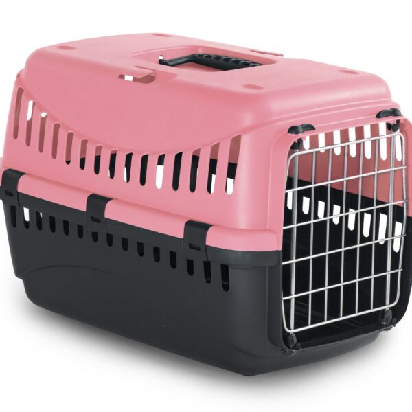 Bergamo - Transporteur Gipsy eco avec porte en Métal | Rose et gris