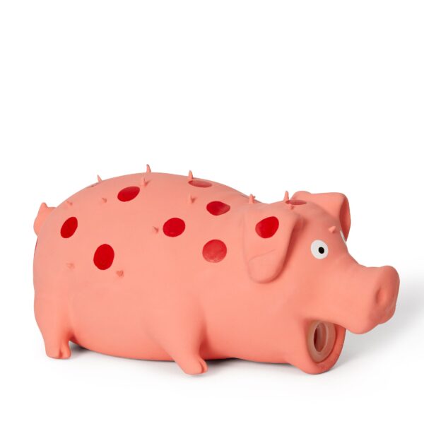 Bud'z Jouet En Latex Avec "squeaker" Pour Chien - Cochon A Pois 20cm