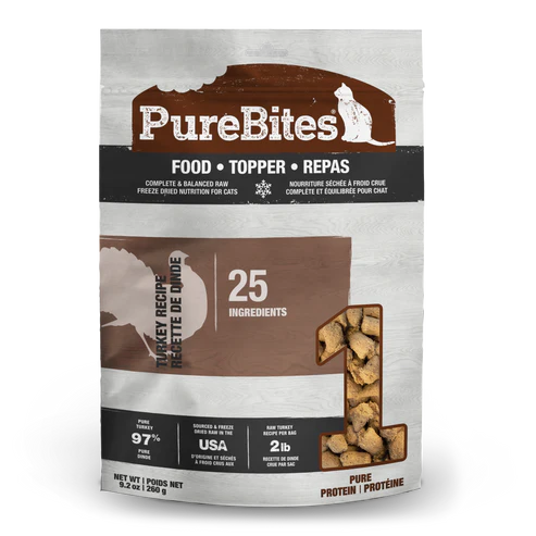 PureBites - Repas | Mélange pour chat - Recette de dinde - 260g