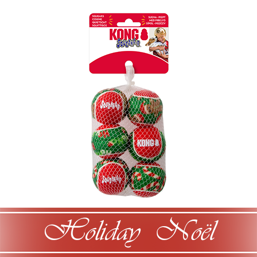 Kong Occasion | Paquet de balles pour chien - Édition Noël – Image 3
