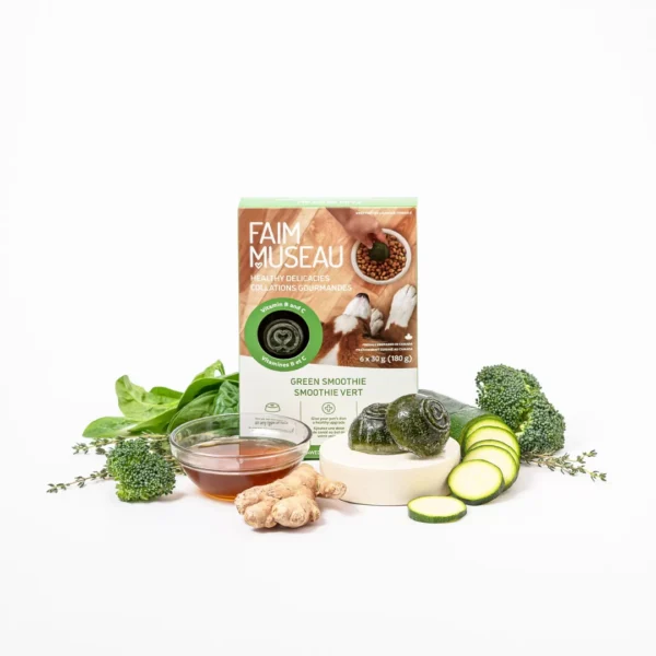 Faim museau collation gourmande Smootie vert