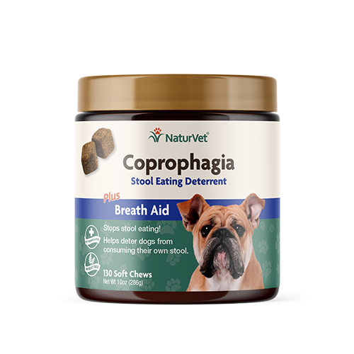 NaturVet - Prévention de la coprophagie | Comprimés à croquer pour chien - 130 morceaux