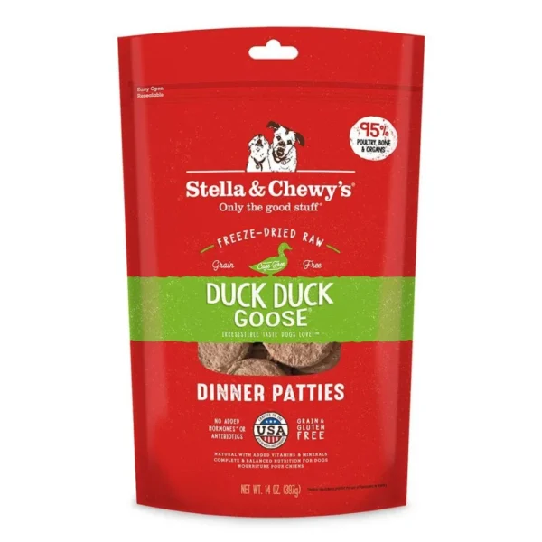 Stella & Chewy's repas lyophilisé pour chien Canard et oie