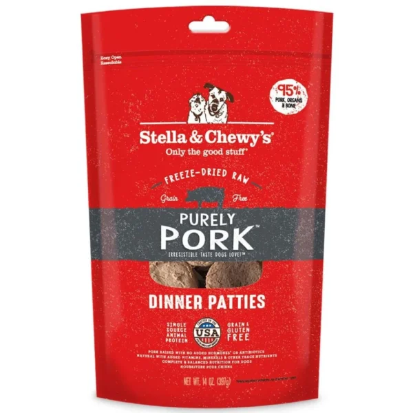 Stella & Chewy's repas lyophilisé pour chien Porc