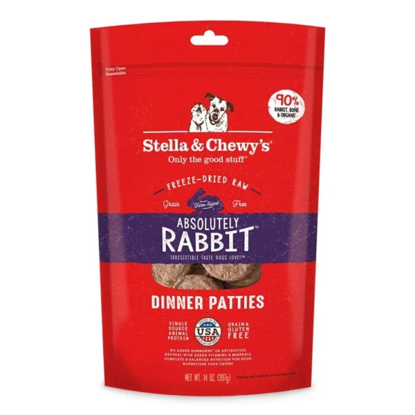 Stella & Chewy's repas lyophilisé pour chien Lapin