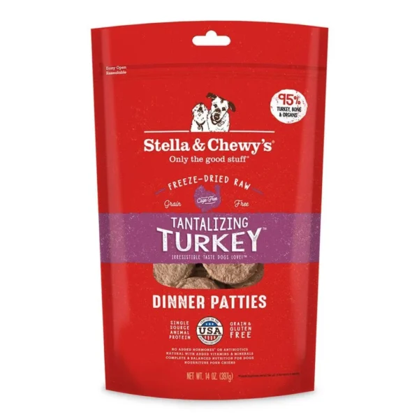 Stella & Chewy's repas lyophilisé pour chien Dinde
