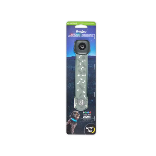 Nite Ize - NiteDog | Couvre-collier lumineux à DEL rechargeable