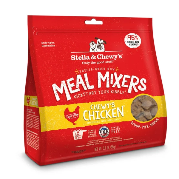 Stella & Chewy's | Rehausseur de repas lyophilisé pour chien - Poulet