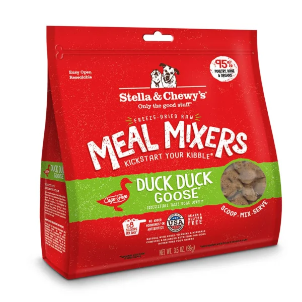 Stella & Chewy's | Rehausseur de repas lyophilisé pour chien - Canard et oie