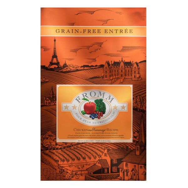 Fromm Four star nourriture pour chien poulet& frommage