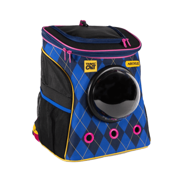 Travel Cat - Sac à dos avec fenêtre à bulle pour chat - Argylle Spy | Jusqu'à 25lbs
