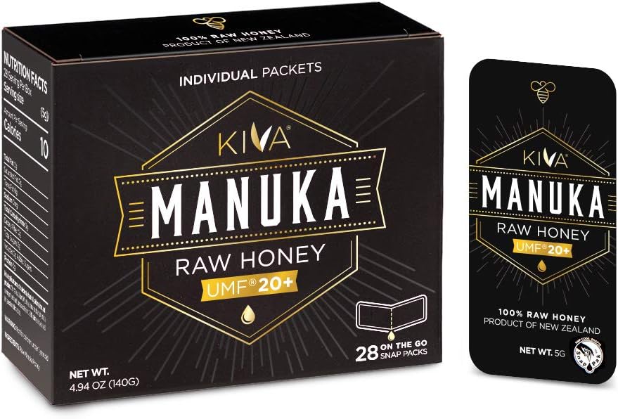 Kiva - Miel de Manuka | Paquet individuel 5g | 20+ UMF | 830+MGO – Image 2