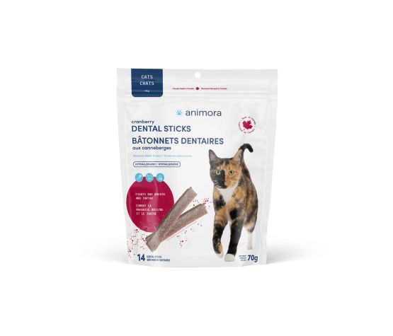 Animora Bâtonnets Dentaires Aux Canneberges Pour Chat - 70g