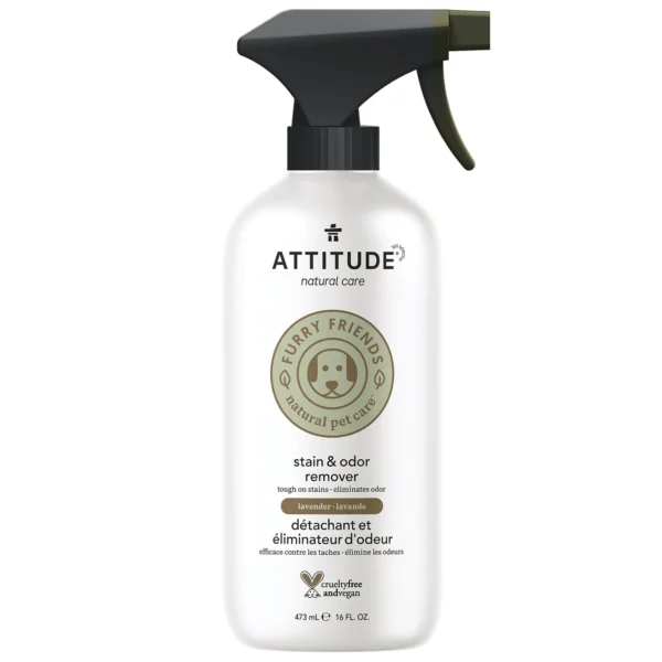 Attitude - Détachant et éliminateur d'odeur pour animaux | Lavande - 473ml