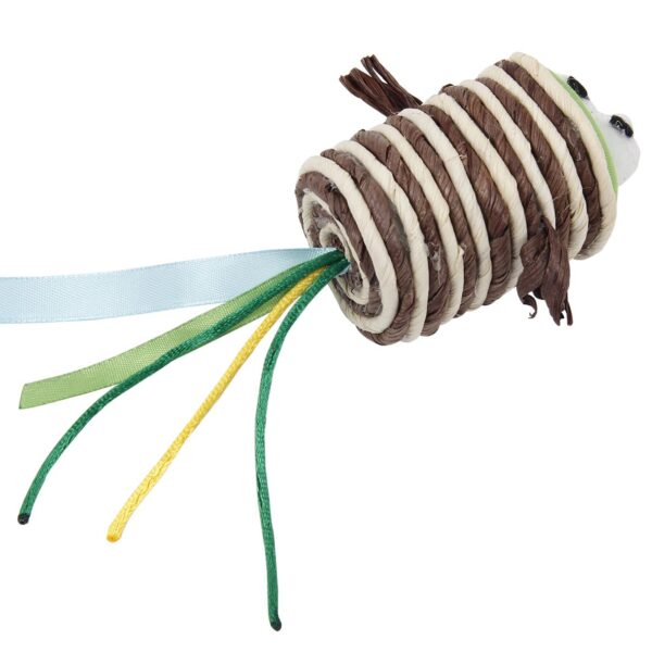Bud'z Jouet Pour Chat - Rouleau En Corde Avec Yeux 7cm