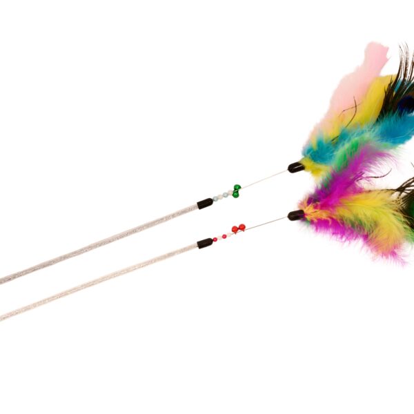 Bud'z Jouets Pour Chat, Plumeaux - Multicolore 35cm
