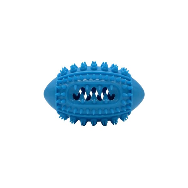 Bud'z | Jouet En Caoutchouc Pour Chien - Ballon De Football, Bleu 15cm