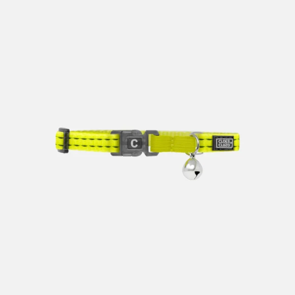 Cloe e Cluzo - Collier avec clochette pour chat réflecteur | 8" - 12"