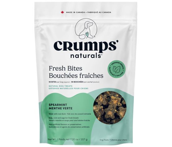 Crumps' Naturals - Gâteries pour chien | Bouchées fraîches - Menthe verte | 207g