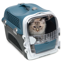 Catit  Transporteur Cabrio - Bleu-gris - 51 L x 33 l x 35 H cm (20 x 13 x 13,75 po)