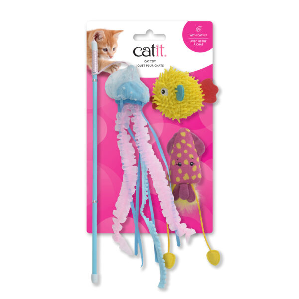 Catit - Jouet pour chats | Créatures de la mer - Paquet de 3