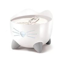 Catit PIXI Fontaine Blanche avec dessus en acier inoxydable - 2,5 litres