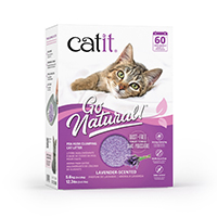 Catit Litière agglomérante avec Cosses de pois pour chats Go Natural!