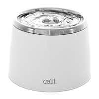 Catit Fontaine à eau avec dessus en acier inoxydable - 2 L (64 fl oz)