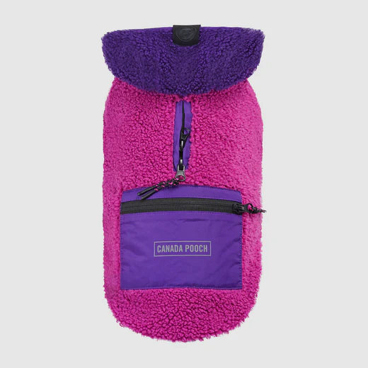 Canada Pooch - Sweat à capuche pour chien | Mauve et rose - 8''