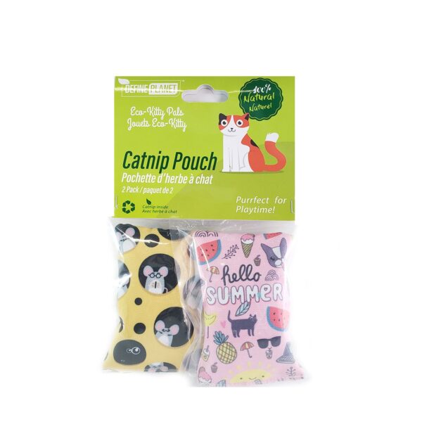 Define Planet - Jouet pour chat - Pochette avec herbe à chat - pqt 2