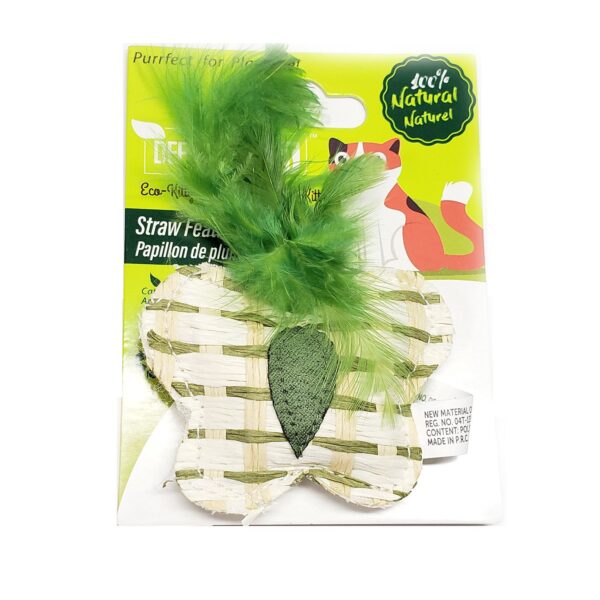 Define Planet - Jouet pour chat - Papillon de plumes sur paille