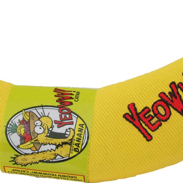 Ducky World Jouet D'herbe à Chat - Banane 7" Jaune