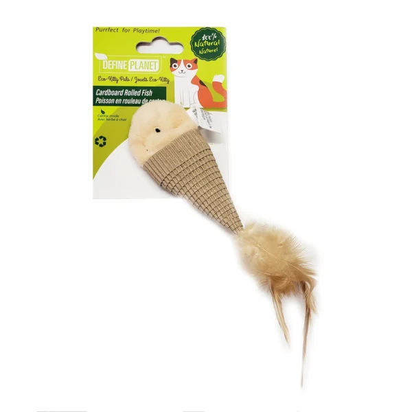 Define Planet - Jouet pour chat - Poisson en rouleau de carton