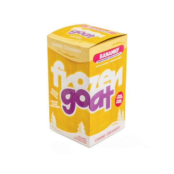 Big Country Raw - Yogourt de lait de chèvre glacé | Banany - 300 ml